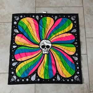SOLD Lush Rainbow Skull Knot-Wrap